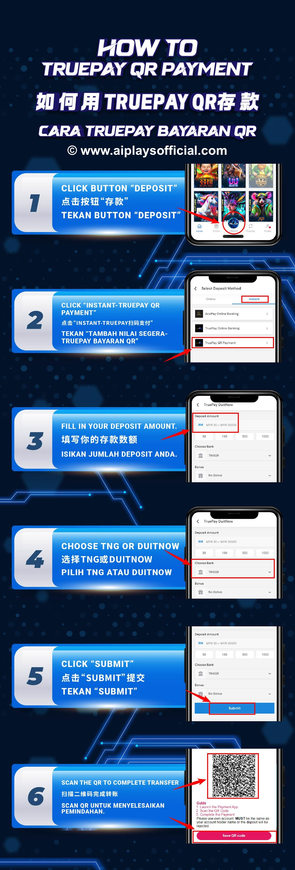 How to Truepay QR Payment