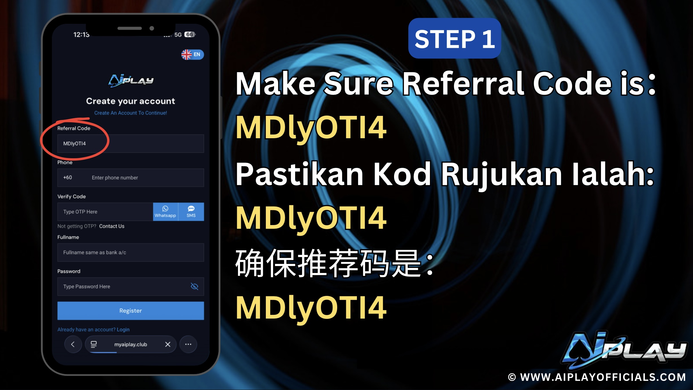 REGISTRATION STEP
